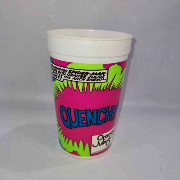 Collectors Cup Vintage 1986 Orange Julius Marvel Spider-Man Plastic Glass - Picture 2 of 2